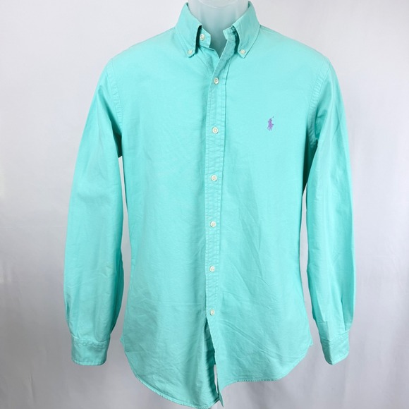 Ralph Lauren Other - Ralph Lauren S Mint Oxford Button Down Shirt Slim Fit Cotton Pony Mens Aqua